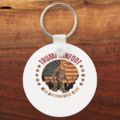 Trumpkinfoot Bigfoot Trumpkin何でも作素晴らしる キーホルダー (正面)