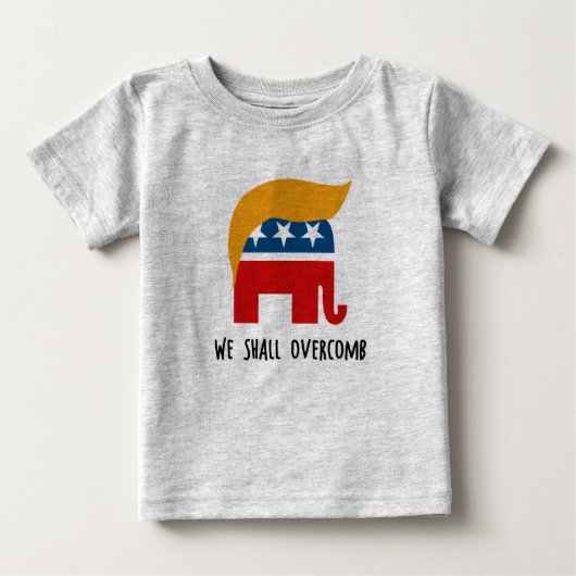Trumplican -私達はOvercomb ベビーTシャツ (正面)