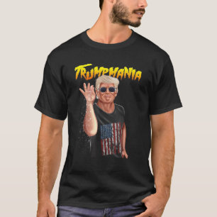 TRUMPMANIA DONALD TRUMP 2024私のためのおもしろい服 Tシャツ