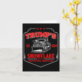 Trumpsスノーフレーク除去サービス（2面） おもしろい Tr カード (黄色い花)