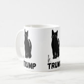 Trumps black cat  mugs コーヒーマグカップ (正面左)