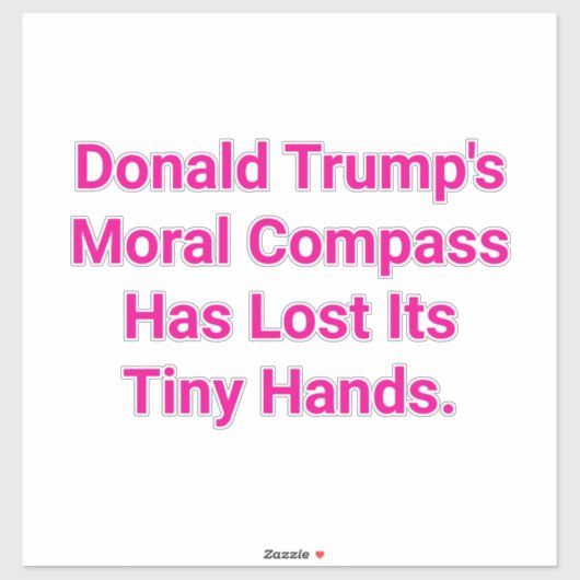 Trump's Broken Morals Hankamer Artjunkhaus Love  シール (シート)