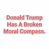 Trump's Broken Morals Hankamer Artjunkhaus Love  シール (正面)