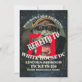 Trump's Dead After Party in Hell It will be Wild 招待状 (裏面)