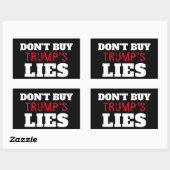 Trump's Lies Sticker 長方形シール (シート)
