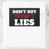 Trump's Lies Sticker 長方形シール (バッグ)