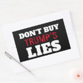 Trump's Lies Sticker 長方形シール (封筒)