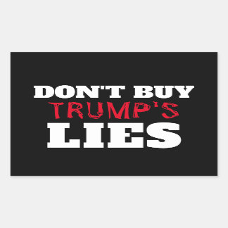 Trump's Lies Sticker 長方形シール