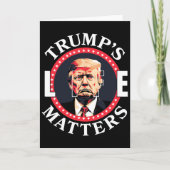 Trump's Life Problems Political Support For Donald カード (正面)