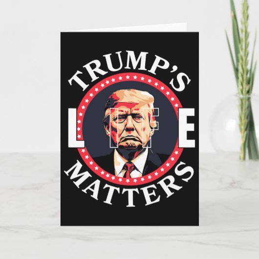 Trump's Life Problems Political Support For Donald カード (正面)