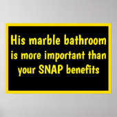 Trumps Marble Bathroom ポスター (正面)