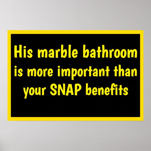 Trumps Marble Bathroom ポスター (正面)