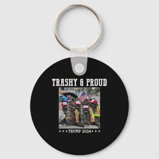 Trumps Supporters Garbyge Raccoon Trashy And Proud キーホルダー