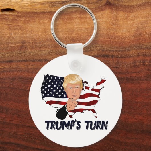 Trump's turn keychain キーホルダー (正面)