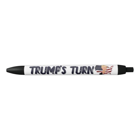 Trump's turn pen 黒ボールペン (正面)