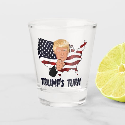 Trump's turn shot glass ショットグラス (正面)
