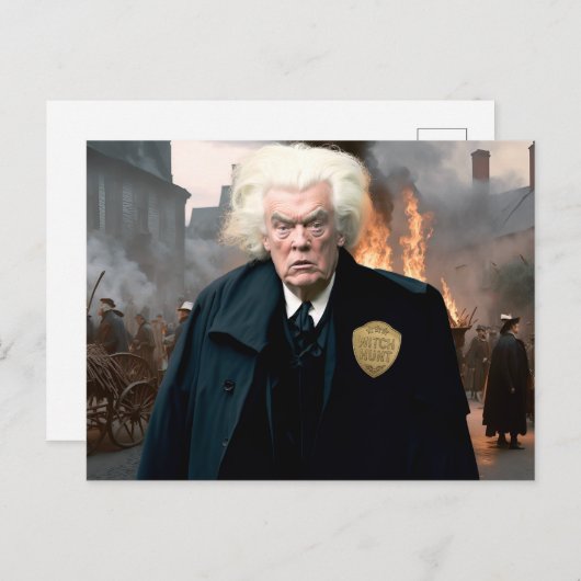 Trump's Witch Hunt ポストカード (正面/裏面)