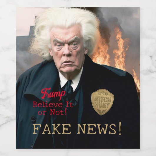 Trump's Witch Hunt ワインラベル (シングルラベル)