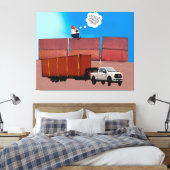 Trumpty Dumpty Stretted Canvas Print キャンバスプリント (インサイチュ (寝室))