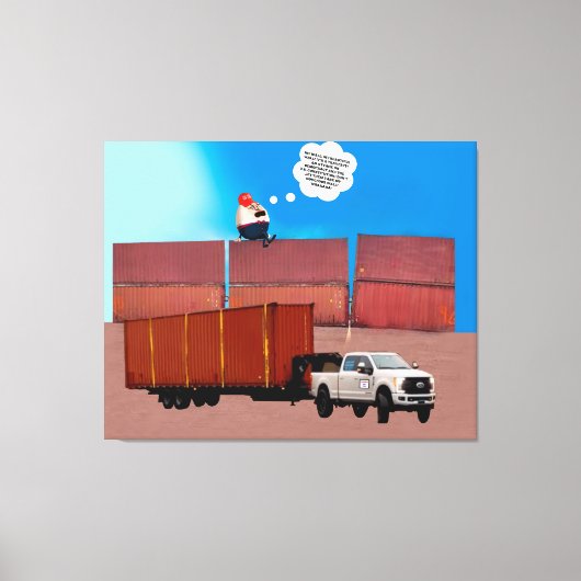 Trumpty Dumpty Stretted Canvas Print キャンバスプリント (正面)