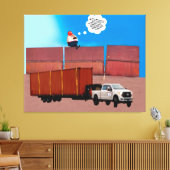 Trumpty Dumpty Stretted Canvas Print キャンバスプリント (インサイチュ (リビング))