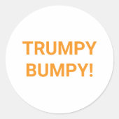TRUMPY BUMPY コミック・スプラッシュアート Hankamer Artjunkhaus ラウンドシール (正面)