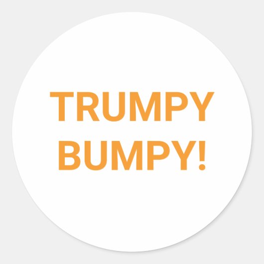 TRUMPY BUMPY コミック・スプラッシュアート Hankamer Artjunkhaus ラウンドシール (正面)