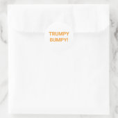 TRUMPY BUMPY Comic Splash-Art Hankamer Artjunkhaus ラウンドシール (バッグ)