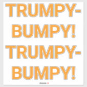 TRUMPY BUMPY Hankamer Artjunkhaus Comic Splash-Art シール (シート)