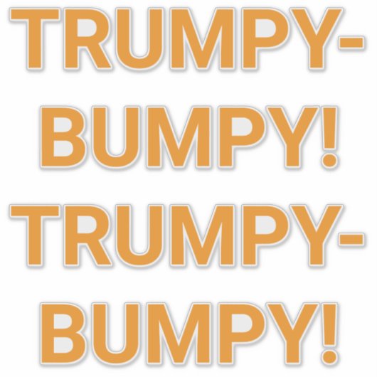 TRUMPY BUMPY Hankamer Artjunkhaus Comic Splash-Art シール (正面)