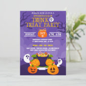 TrunkまたはTreatハローウィンパーティ 招待状 (スタンド正面)