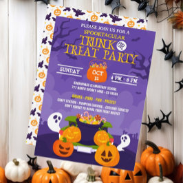 TrunkまたはTreatハローウィンパーティ 招待状
