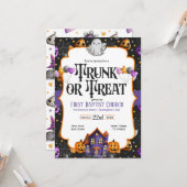 TrunkまたはTreat招待状 カード (正面/裏面インサイチュ)