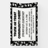 TrunkまたはTreat Halloweenスケルトンハンドバナー 横断幕 (縦)