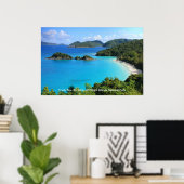 Trunk Bay, St. John, Virgin Islands National Park ポスター (ホームオフィス)
