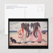Trunk loads of merry tales - elephants postcard ポストカード (正面/裏面)