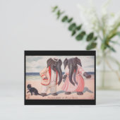 Trunk loads of merry tales - elephants postcard ポストカード (スタンド正面)