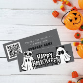 Trunk or Treatハロウィンクール幽霊ありがとう スキニー名刺