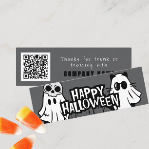 Trunk or Treatハロウィンクール幽霊ありがとう スキニー名刺