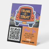 Trunk or Treat Halloween Business Thank You 台座サイン (正面)