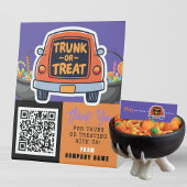 Trunk or Treat Halloween Business Thank You 台座サイン