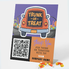 Trunk or Treat Halloween Business Thank You 台座サイン