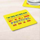 TRUROの国際的な映画祭の2016年のコースター スクエアペーパーコースター (アングル)