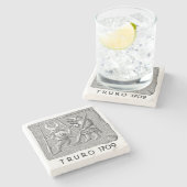 Truro 1709の石造りのコースター ストーンコースター (横)