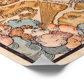 Truschet et Hoyauによるパリの計画（1553年） ポスター (角)