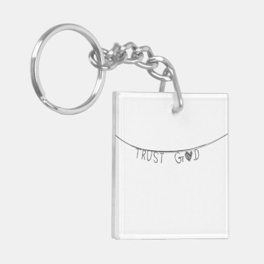 Trust God キーホルダー (正面左)