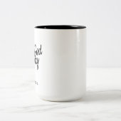 Trust God Anyway Black Combo Color Mug ツートーンマグカップ (中央)