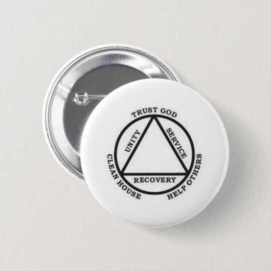 Trust God, Clean House, Help Others (バッジ) 缶バッジ (正面&裏面)