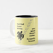 Trust God In Your Journey Mug ツートーンマグカップ (正面左)