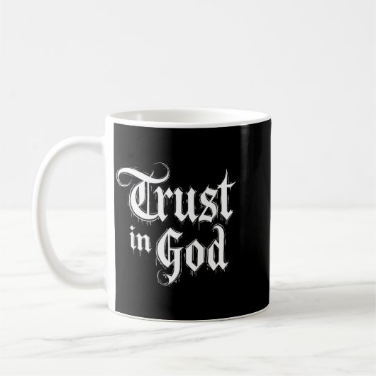 Trust In God コーヒーマグカップ (左)